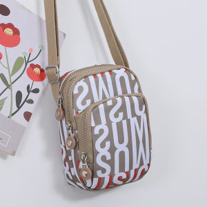 Túi Đeo Chéo Mini Vải Canvas Dành Cho Nữ Mùa Hè Túi Đựng Điện Thoại Di Động Phong Cách Mới Thời Trang Túi Đeo Vai Đơn Phù Hợp Với Tất Cả Các Loại Tiền Xu Chìa Khóa