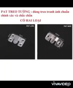 LOẠI SẮT. Móc Treo. PAT TREO. Dùng treo Khung Tranh/ Khung Ảnh trên tường kệ tiện dụng. TN002.003