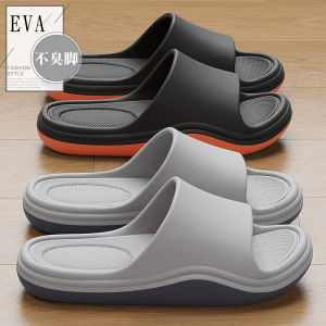 Anti-Slip Odor-Resistant Mens Slippers Summer Outdoor Indoor Home Sports Thick Bottom Sandals Casual Flat EVA Slippers