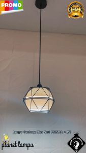 Lampu Gantung Modern Minimalist Prisma Isi Tunggal