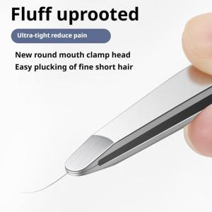 Stainless Steel Brow & Facial Hair Remover Eyebrow Tweezers Non-slip Makeup Remover Tweezer Tools Hair Removal Makeup Tools