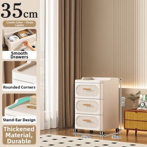 ZHUOLESHI | Multi-layered Thick Drawer-type Storage Cabinet On Wheels