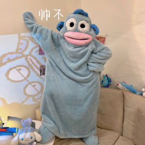 Đồ Ngủ Lông Cừu San Hô Dày Cho Cặp Đôi Mùa Thu Đông Cho Cặp Đôi Nam Nữ Đồ Ngủ Hoạt Hình Dễ Thương Cỡ Lớn Quần Áo Mặc Nhà