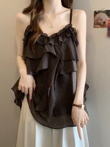 SHIMANQING | Summer Oversized Cover Belly Sleeveless Top