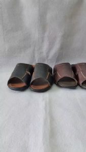 Dép nam quai ngang 1 bản cao 3cm màu da bò cao cấp Trường Hải QN008