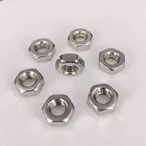 หัวน็อต ตัวเมีย หกเหลี่ยม สแตนเลส เกลียวมิล หยาบ M3 - M12 Hexagon Nut Stainless Steel (DIN934)
