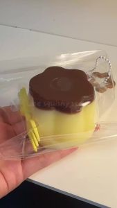 Strawberry Caramel Jelly Taba Squishy Soft Silicone Pudding Slow Rebound Squeeze Toy Hand Relaxation Venting Artifact