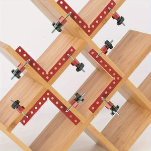 1 Set 90 Degree Positioning Squares Right Angle Clamps Aluminum Fixing Clip Woodworking Carpenter Corner Clamping Square Tool