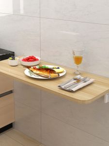 Foldable Wall Mounted Kitchen Dining Table Small Dining Table Home Use Multi Functional Wall Partition Modern Simple Style
