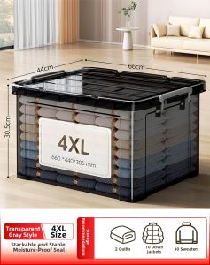 Transparent Household Storage Box