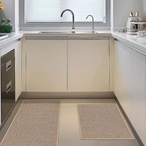 Keset Dapur Anti Slip Mudah Dibersih Penyerap Cecair Karet (Getah) / TPE Berkualiti Kitchen Carpet Floor Mat 地垫