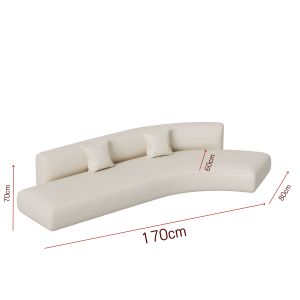 Modern Minimalist Sofa Semi-Circular Living Room Rest Area Combination North European Style Small Apartment Beauty Salon