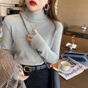 HUOLISI | Slimming and Soft Semi High Neck Knit Sweater