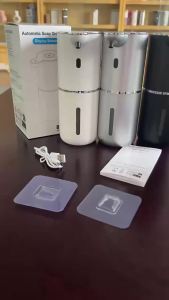 380ML Touchless Wall-Mounted Digital Display 6-Levels Adjustable Intelligent Electric Infrared Automatic Sensor Soap Dispenser