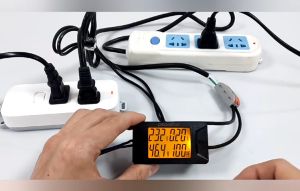 AC Digital Watt Meter PZEM-028 AC40-400V 100A Peace Fair PZEM 028 KWH Meter Volt Meter Amp Meter PF Meter