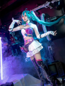 Puff Sauce Cos Costume Simone Meos Running Linkage Hatsune Cosplay Clothing Two-Dimensional Animation Clothing