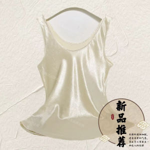 Áo Ba Lỗ Satin Acetate Màu Trắng Phong Cách Trung Hoa Mới Dành Cho Nữ Mùa Hè Thiết Kế Thời Trang Hợp Thời Trang Áo Nhỏ Bên Trong