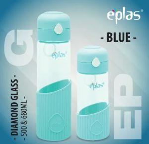DRM ONLINE] Official Distributor | Clearance 50% OFF! -Eplas (EPG 500ml)Premium Borosilicate Glass Bottle w/ Sleeve (Coffee colour) UP$36.90