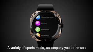 GT 5 Smartwatch 1.5inches IPS Full Viewing Angle Color Screen Chat GPT Compass Bus Code NFC Access Control GPS AI Voice Assistant Bluetooth Call Bluetooth Music Playback Weather Health Monitoring Multi-sport Mode Watch