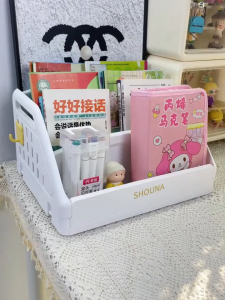 Childrens Book Shelf Toy Cabinet Storage Baby Picture Book Shelf Cabinet Kids Storage Rack Multi-layer Plastic Cabinet