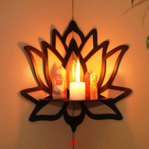 LOTUS WALL HANGING WALL SHELF SMALL ALTAR  / WALL SHELF