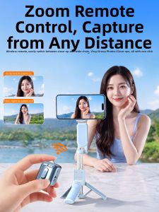 WONEW | Mini Zoom Tripod For Travel Handheld Selfie Stick Dual Sided Magnetic Mobile Phone Holder