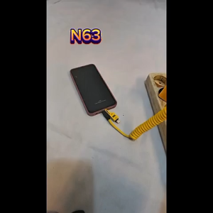 N63 KABEL DATA USB ORIGINAL 4IN1 PD 65W ULTRA FAST CHARGING SPIRAL SPRING LIPAT GULUNG ROL UNIVERSAL