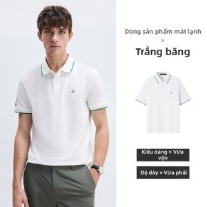Navigare | Áo Polo Lụa Băng Mát Mẻ Màu Xanh