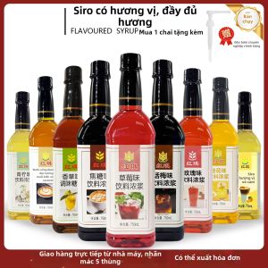 HONGQI | Siro Pha Cà Phê Hương Cam Bạc Hà Hoa Hồng Vanilla