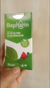 4 hộp Bepharin hỗ trợ điều trị tiểu đường