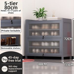 ZHUSHANXIA | Dustproof Security Shoe Cabinet for Home Entrance