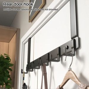 Over Door Hooks No Drill Hanging Rack Wall Mounted Clothes Hanger Organizer for Entryway Door Back Door Storage