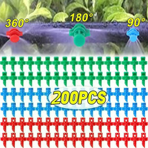 สเปรย์น้ำแร่สนามหญ้าในสวนขนาด90/180/360องศาสปริงเกอร์จ่ายน้ำละอองขนาดเล็กระบบรดน้ำแบบหยดสำหรับดอกไม้เรือนกระจก200ชิ้น