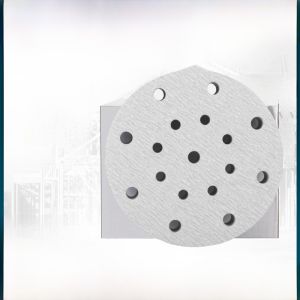 Festo 5-Inch 6-Hole round Flocking Sandpaper Car Paint Polishing White Sand Dry Grinding Sandpaper 6-Inch 17-Hole