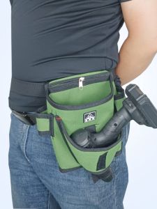 Hongrunda Woodworking Nail Pocket Nail Bag Waist Bag Multi-Functional Thickened Canvas Waist Bag Phone Holder Waterproof