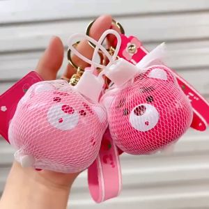 Móc Khóa Gấu Dâu Đàn Hồi Hottrend