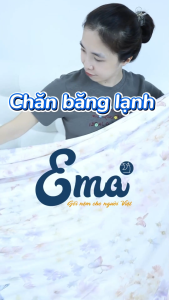 Chăn Điều Hòa Băng Lạnh EMA - Chạm Da Là Mát Thiết Kế Hai Mặt Đa Năng Không Điều Hòa Vẫn Mát