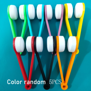 5pcs Portable Multifunctional Glasses Cleaning Brushes Soft Microfiber Cleaning Cloth Scratch-free Lens Cleaner