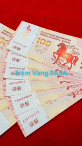 [GIÁ RẺ]  [Số VIP] Tiền Con Ngựa 100 Macao 2026 Số Seri FULL VIP Cực Chất lưu niệm kèm bao lì xì