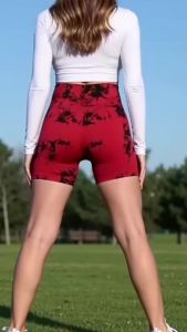 Bộ Đồ Tập Yoga 3 Món CZGUKE Dành Cho Nữ Quần Short Cạp Cao Thoáng Khí Ôm Sát Chất Liệu Nylon Elastane Liền Mạch Thích Hợp Cho Đạp Xe Và Tập Thể Dục