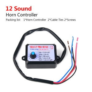 12V-24V 8 Sound and 12 Sound Musical Electronic Horn Controller 3+ Pro Horn Speaker Sound Control Unit with Volume Switching