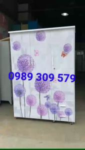 TỦ NHỰA ĐÀI LOAN 3 CÁNH IN 3D BỒ CÔNG ANH CAO CẤP HCM
