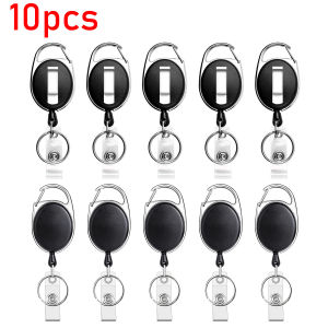 Outdoor Telescopic Keychain 5/10pcs Retractable Rope Carabiner High Rebound Lanyard Keyring Clip Camping Hook Fishing Tools