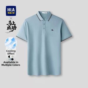 HLA | Colorful Collar Summer New Polo Shirt