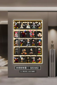 Modern Minimalist Mickey Mouse Entrance Hall Decorative Painting Illuminated Artwork Sofa Background Wall Floor-standing Picture