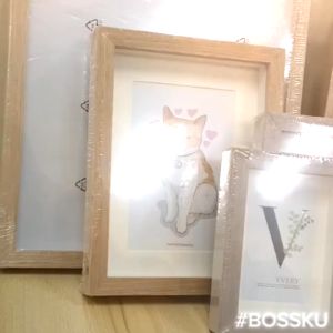 Bossku Wooden Photo Frame Picture Frame  Frem Gambar Bingkai Foto Bingkai Gambar Frame Mas Kahwin 照片相框