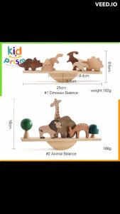 Bộ đồ chơi xếp thăng bằng động vật 2 bằng gỗ giúp bé rèn luyện tính kiên nhẫn (Đồ chơi giáo dục)