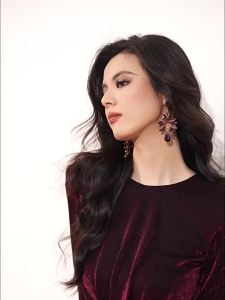 Vintage Burgundy Luxe Banquet Elegant Dress
