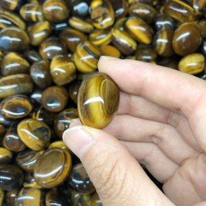 Natural Tiger Eye Irregular Tumbled Stone Home Decor Crystals and Healing Stones Crystal Gemstones Garden Decoration Reiki Gift