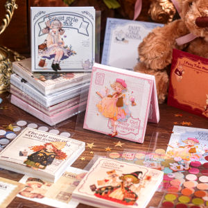 High Aesthetic Fairy Tale Magazine Sticky Notes 90 Sheets Non-sticky Material for Student Memo Greeting Scrapbooking